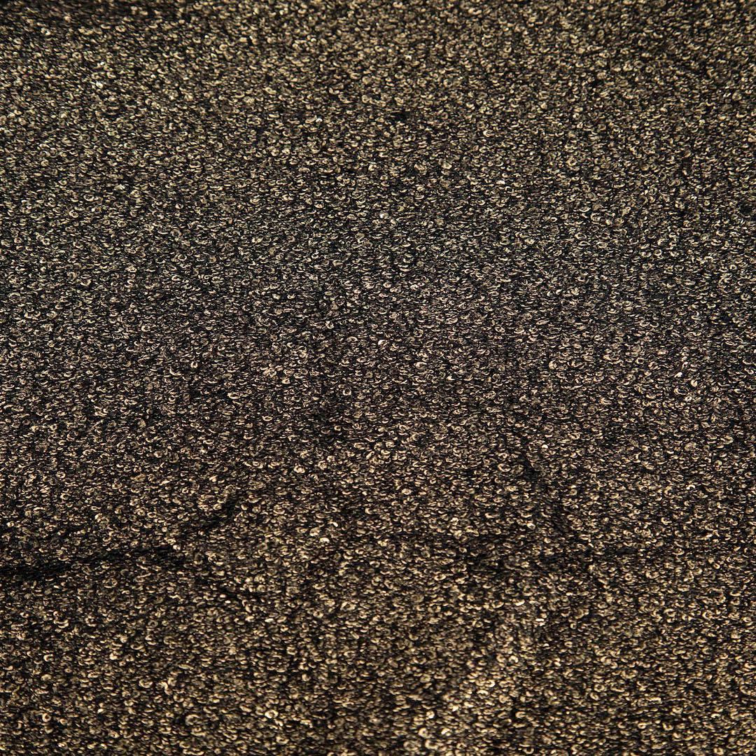 Marron Sonia Rykiel Gold Metallic & Sequinned Dress Size M en vente