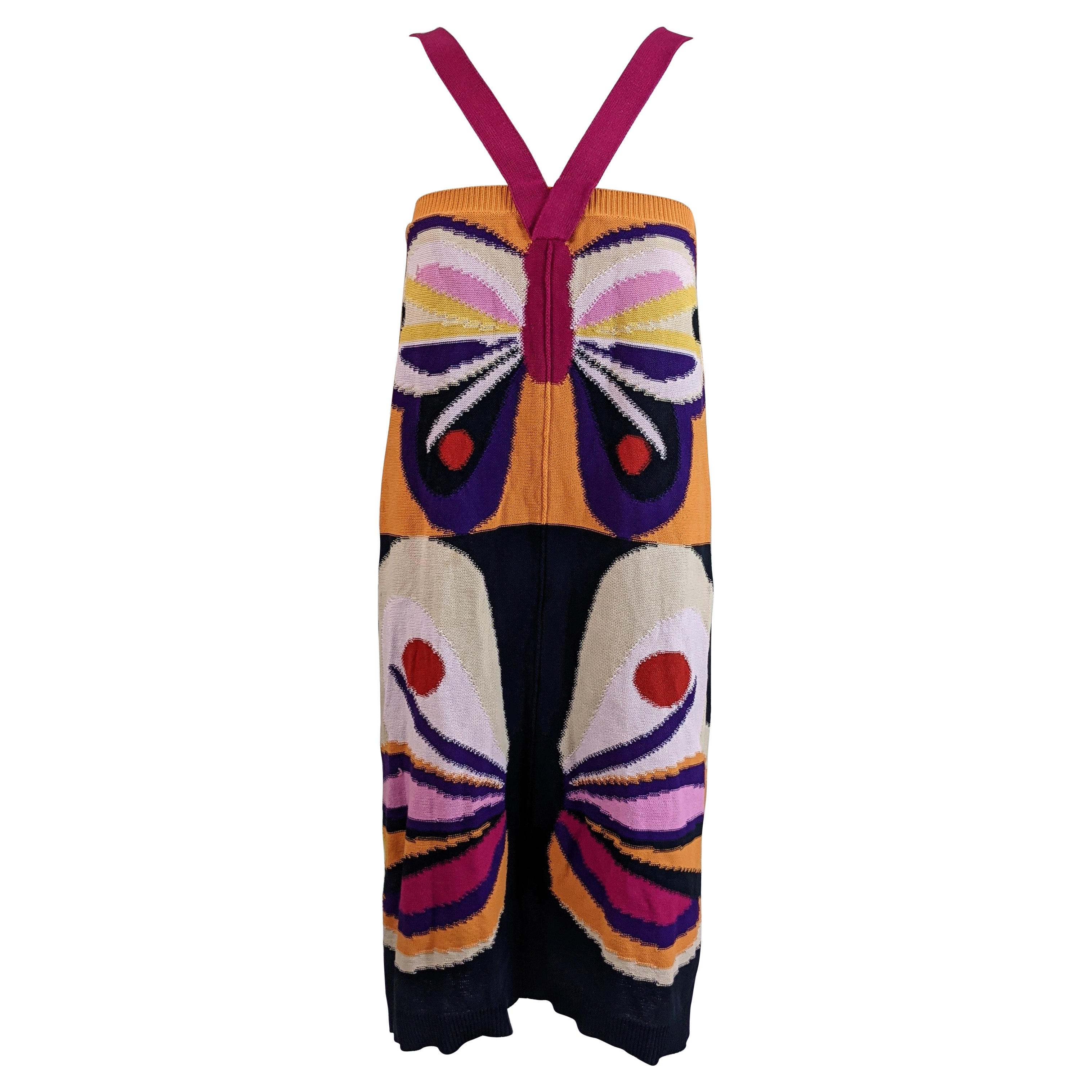 Sonia Rykiel Graphic Butterfly Dress For Sale