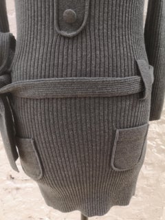 Sonia Rykiel grey wool dress NWOT