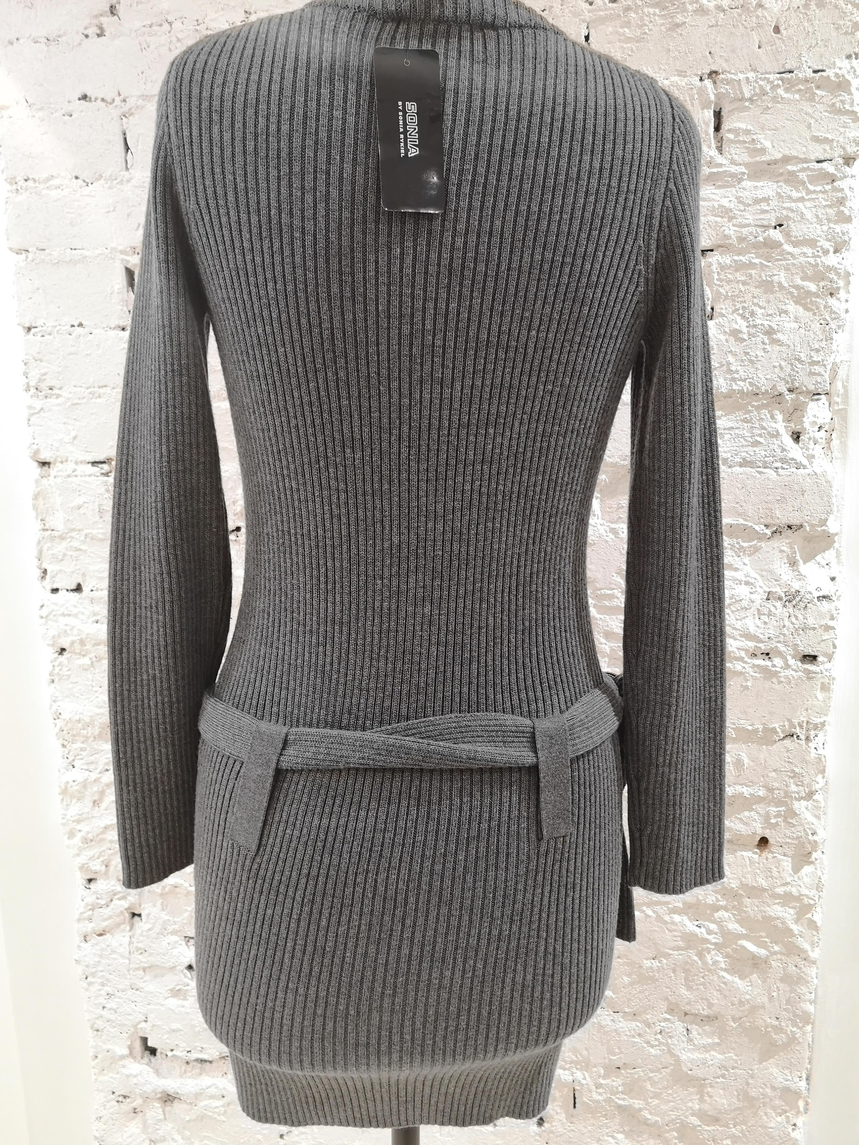 Women's Sonia Rykiel grey wool dress NWOT For Sale