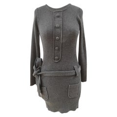 Sonia Rykiel Kleid aus grauer Wolle NWOT