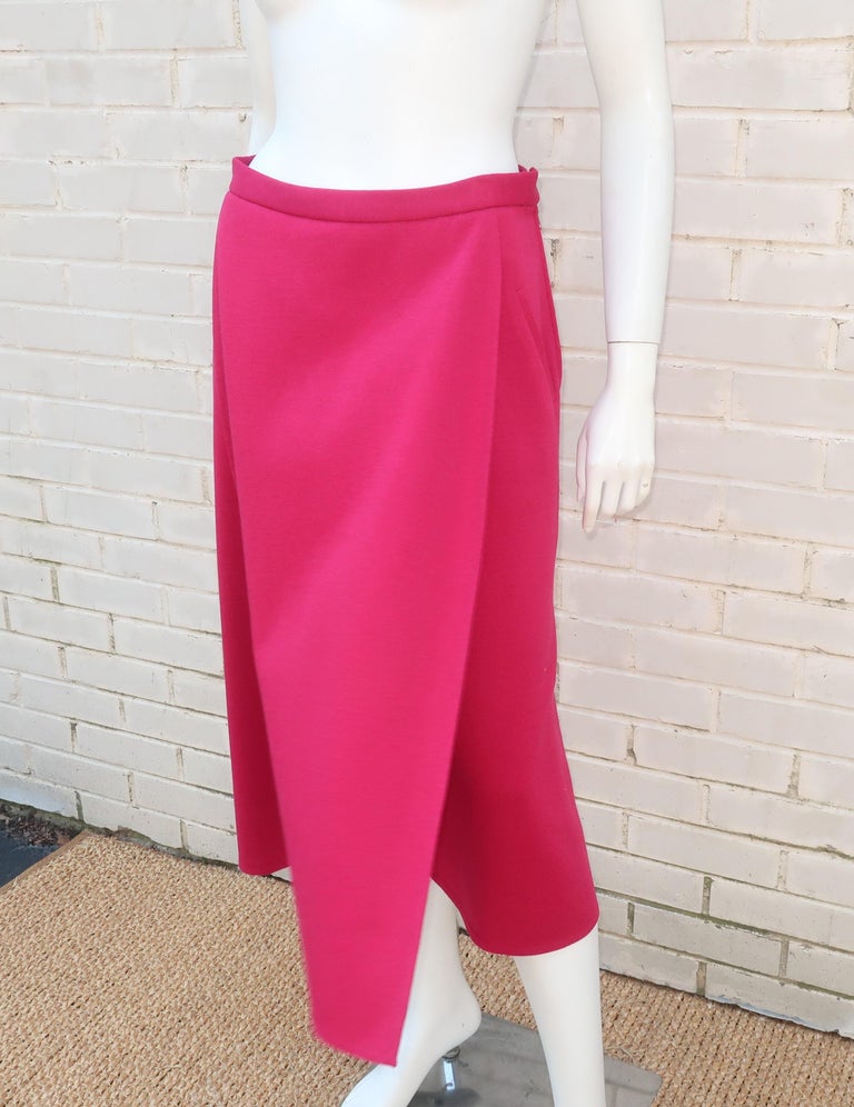 Sonia Rykiel Hot Pink Culottes Skirt, 1980's at 1stDibs