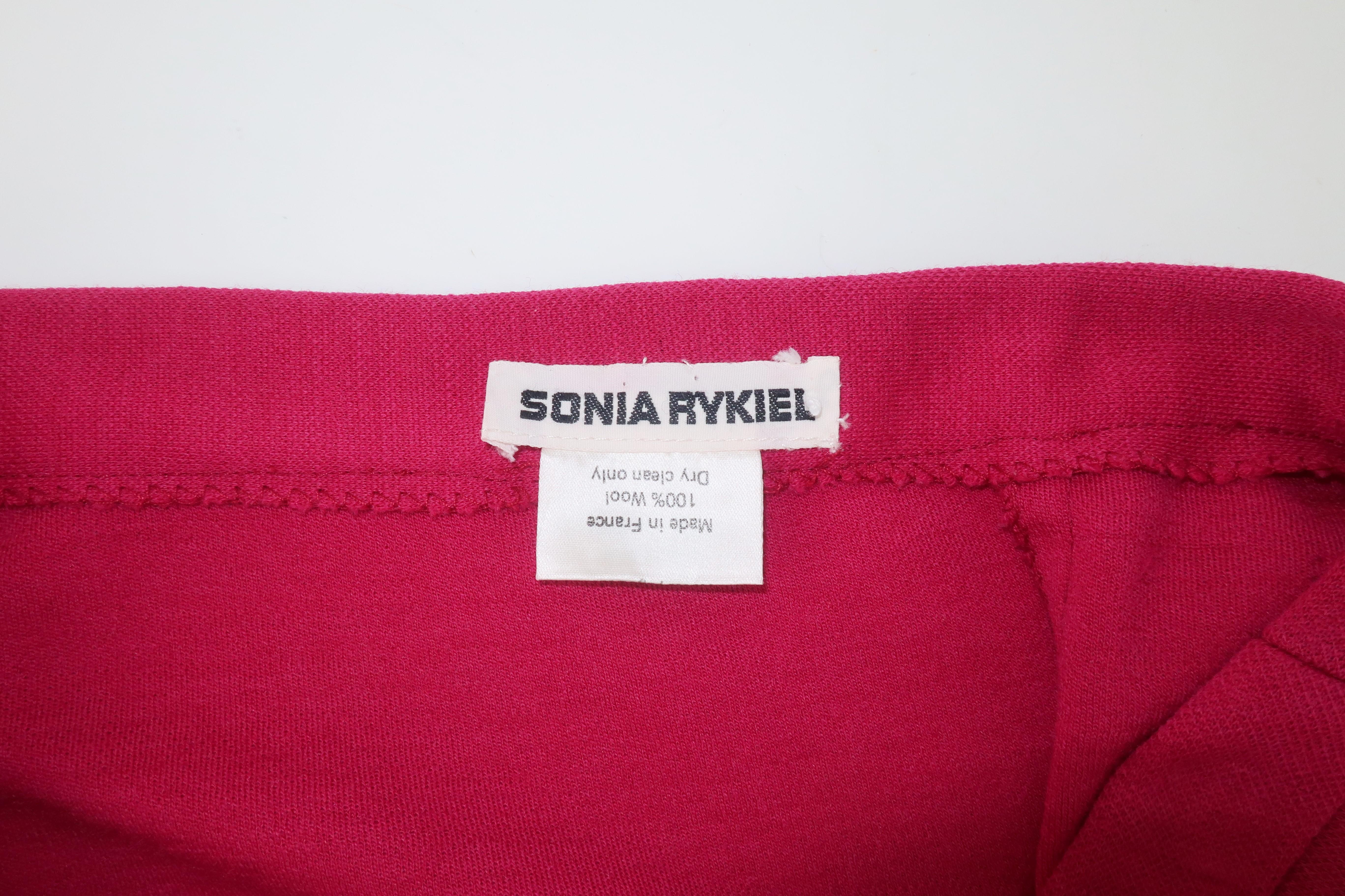 Sonia Rykiel Hot Pink Culottes Skirt, 1980's 2