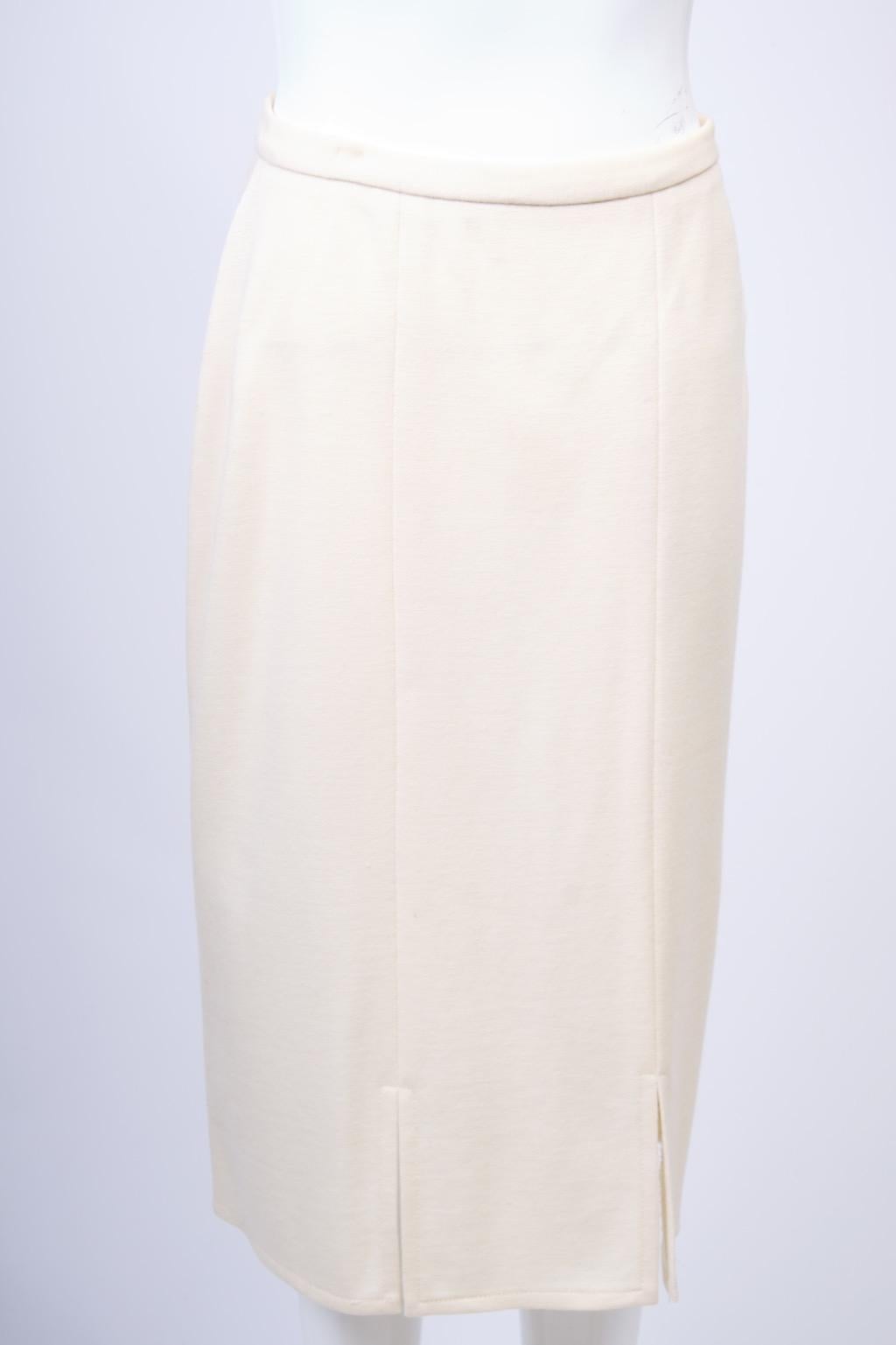 Sonia Rykiel Ivory Sweater and Skirt Ensemble For Sale 7