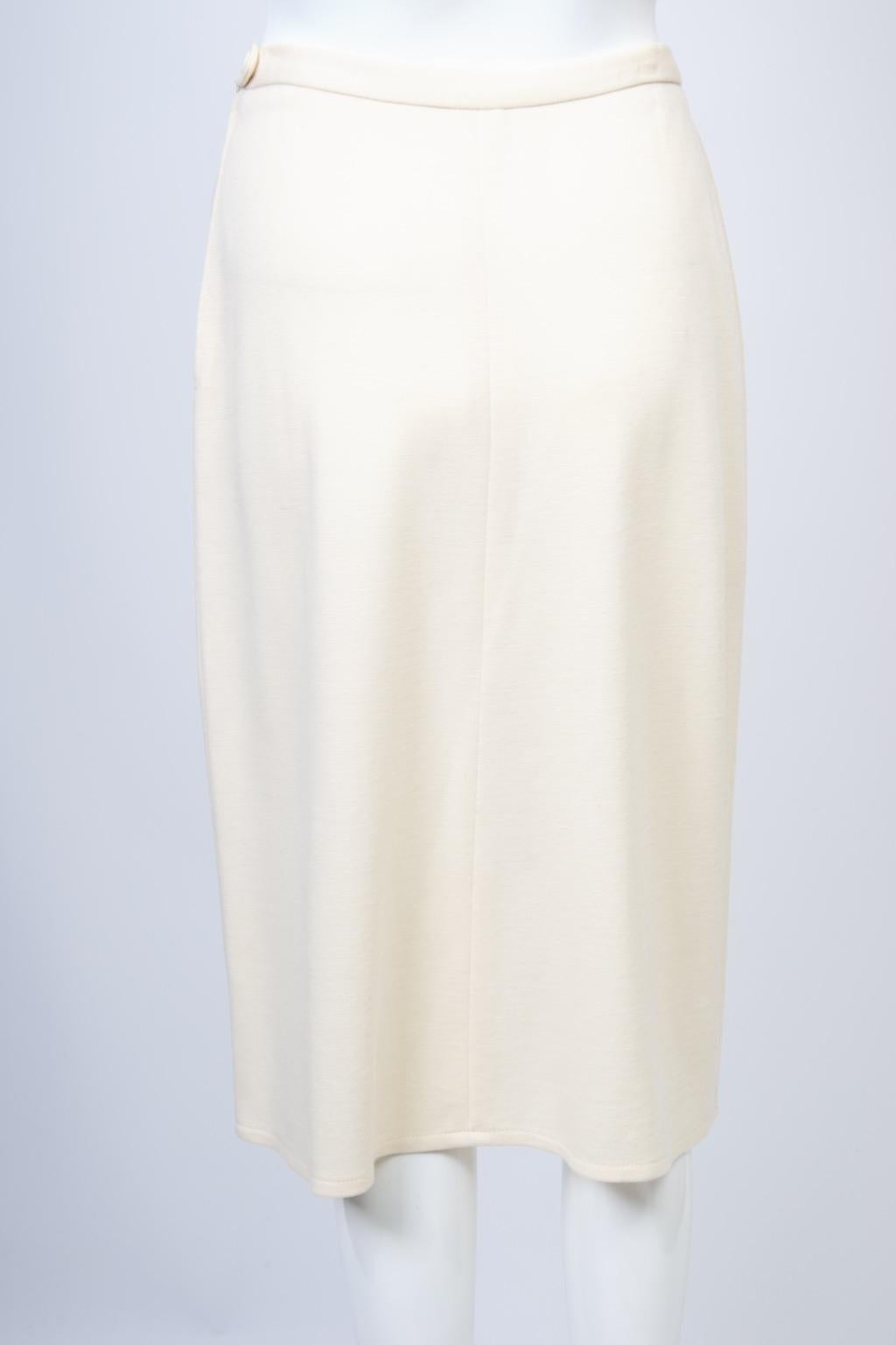 Sonia Rykiel Ivory Sweater and Skirt Ensemble For Sale 8