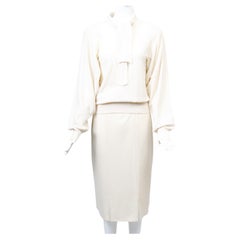 Sonia Rykiel Ivory Sweater and Skirt Ensemble