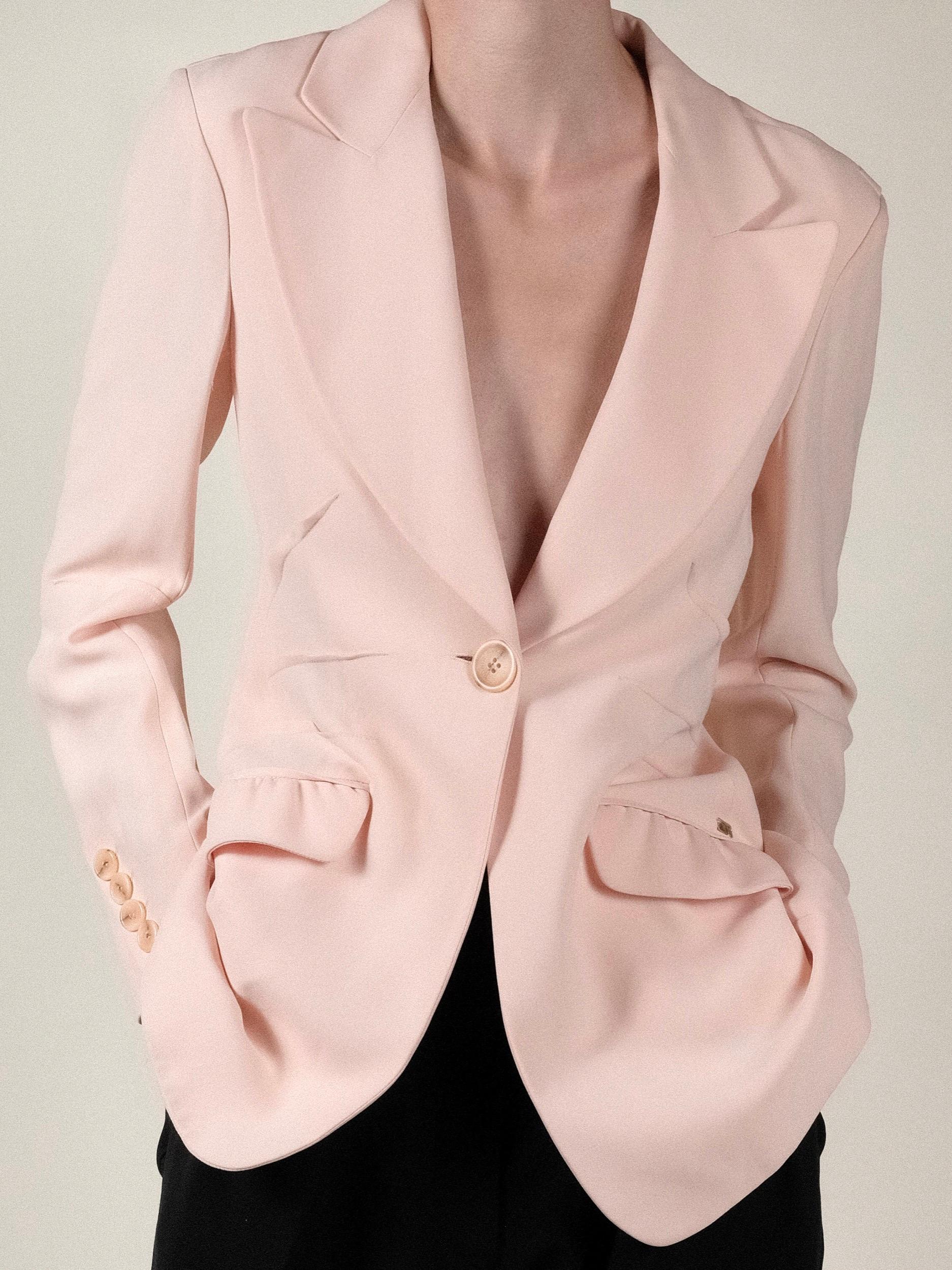 Women's Sonia Rykiel Jacket Pink 1990's 2000's Ruffle  For Sale