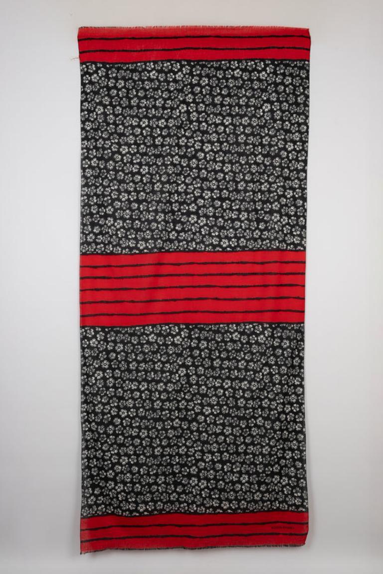 Sonia Rykiel Large Cotton Stole In Good Condition For Sale In SAINT-OUEN-SUR-SEINE, FR