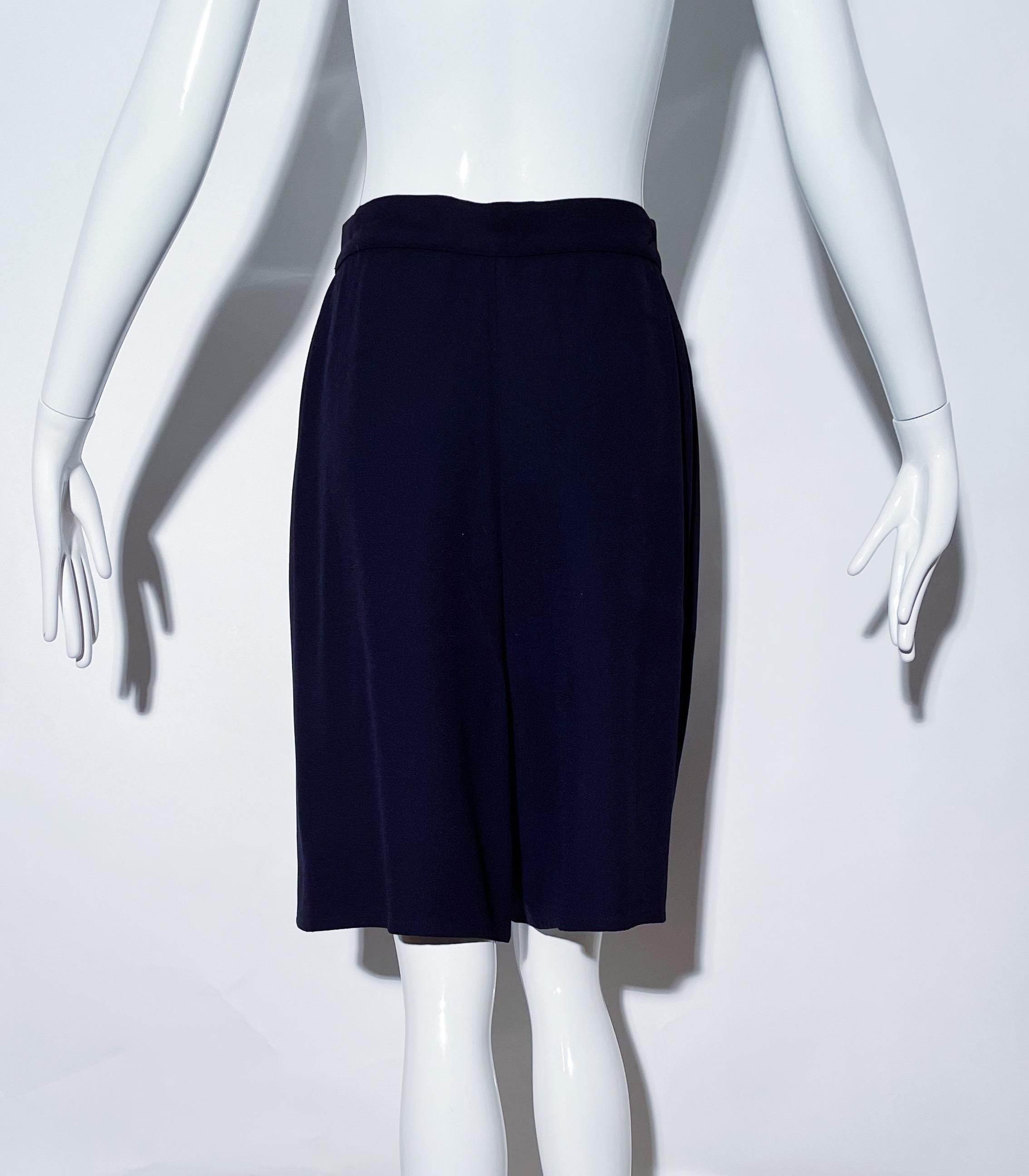 Women's Sonia Rykiel Navy Bermuda Shorts  For Sale