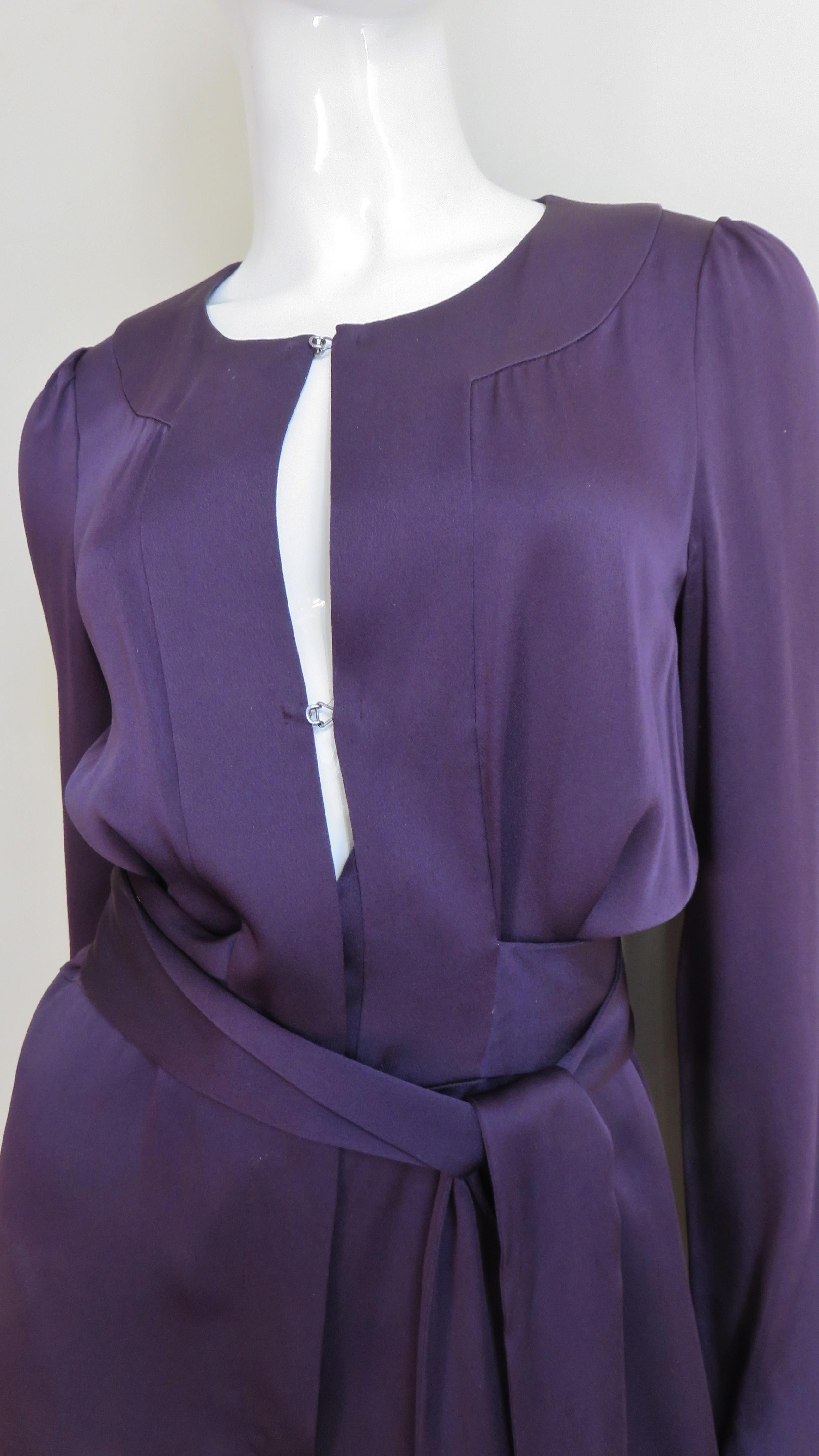 Purple Sonia Rykiel New Silk Jumpsuit