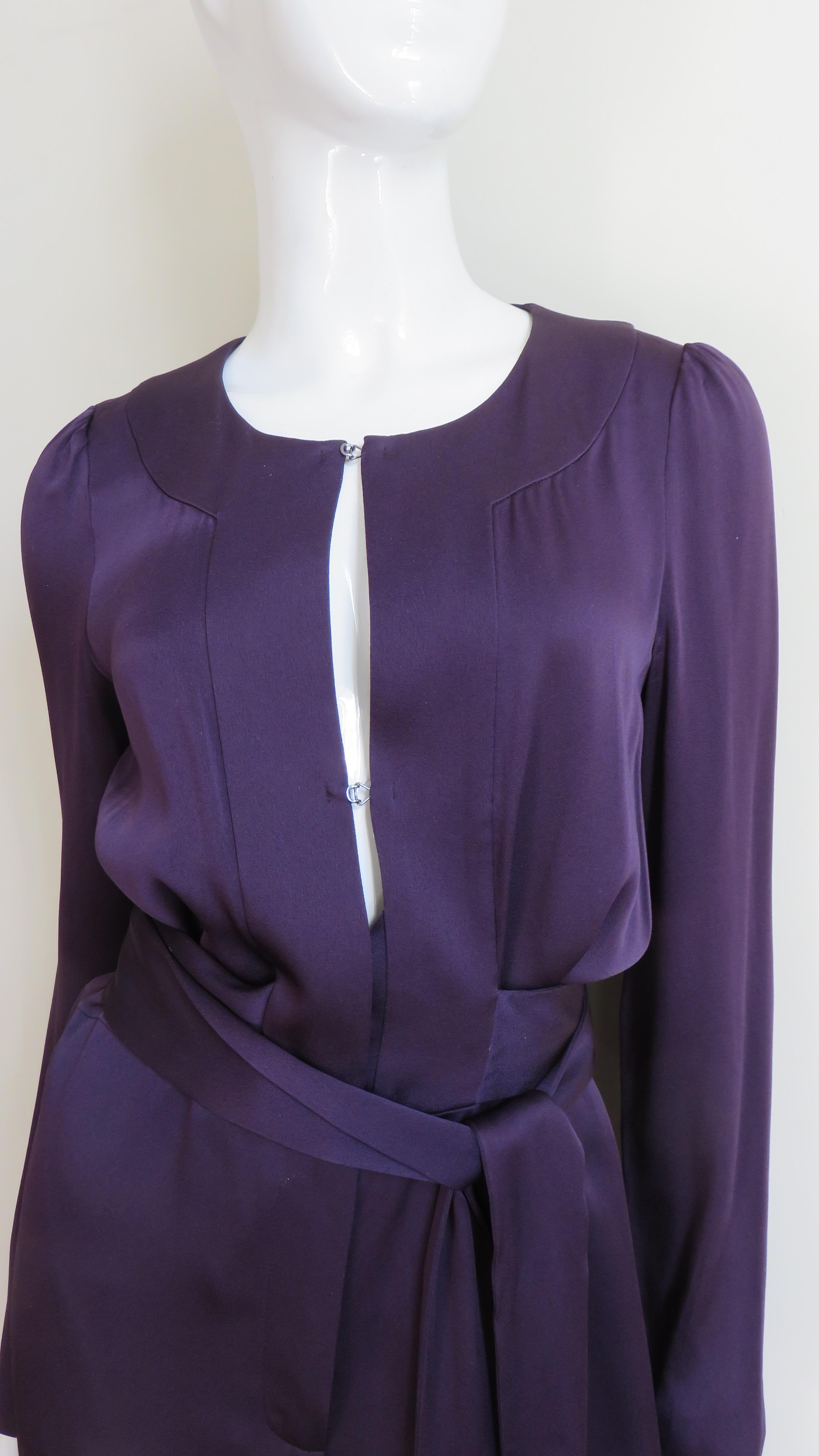 Sonia Rykiel New Silk Jumpsuit In Excellent Condition In Water Mill, NY