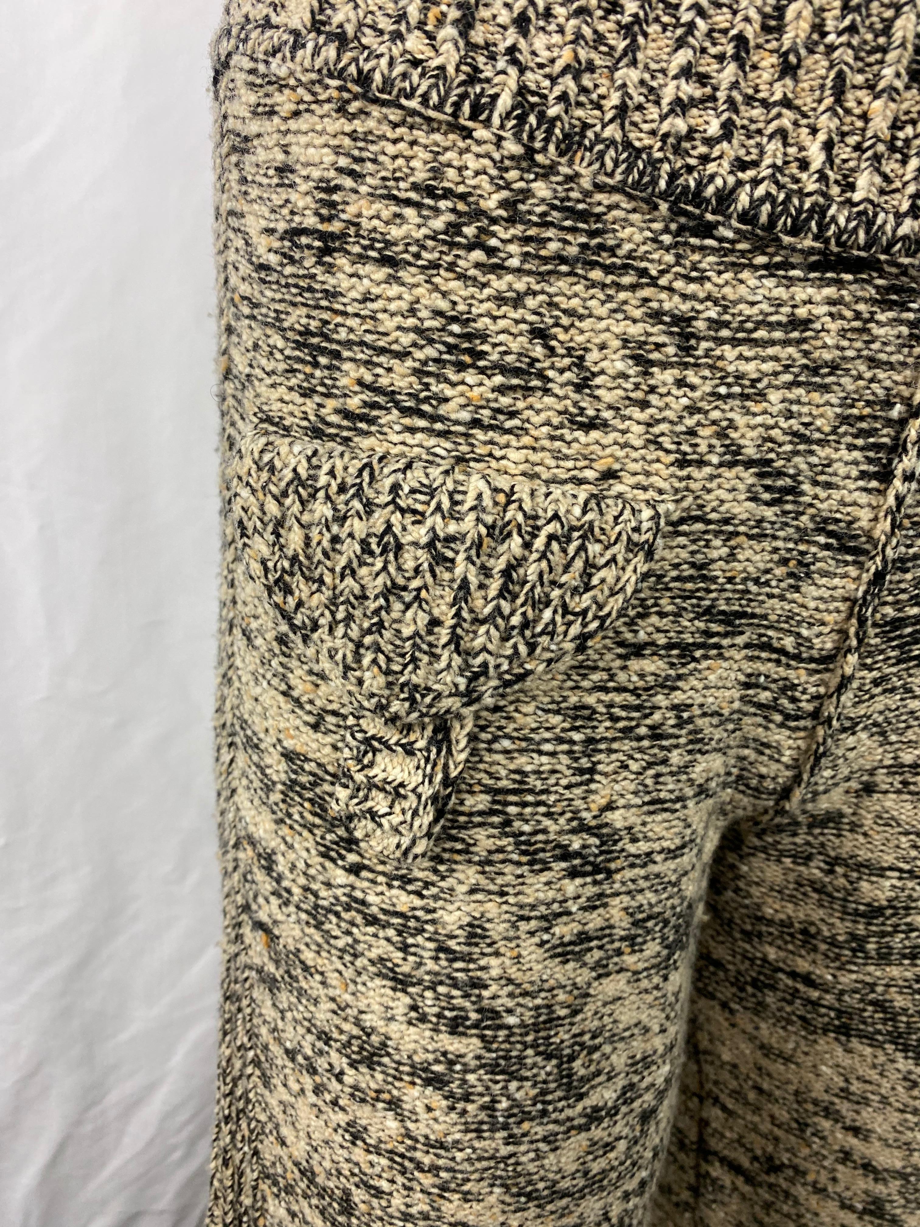 Conjunto de chaqueta y pantalón de punto marrón y negro Sonia Rykiel Paris 8
