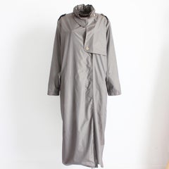 Sonia Rykiel Paris Rain Coat Trench Coat with Hood Lined Vintage 1990s
