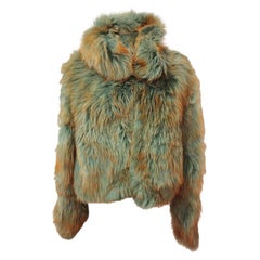 Cappotto Sonia Rykiel Paris renard bleu taglia M