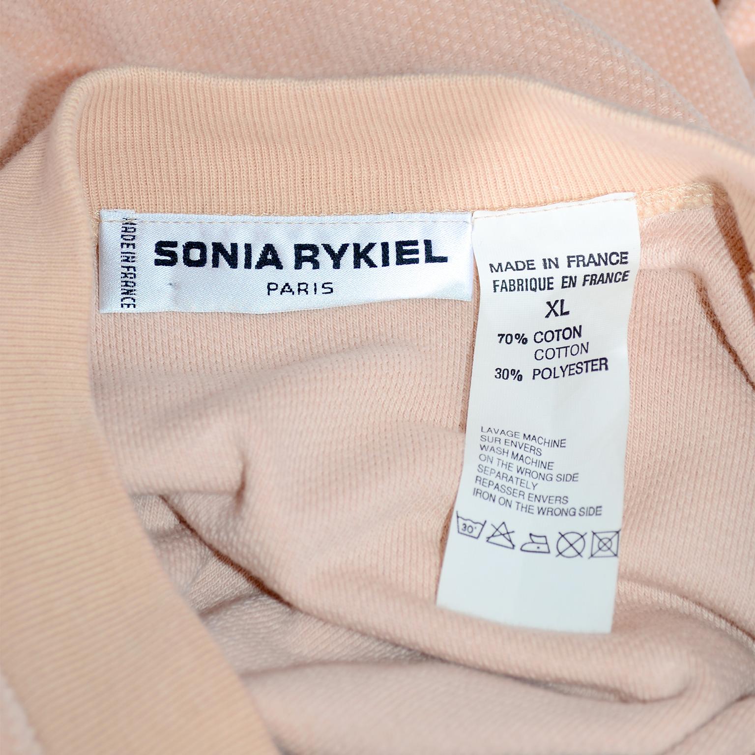 Sonia Rykiel Paris Vintage Peach Tracksuit Cozy Athleisure Outfit W Pants & Top 6