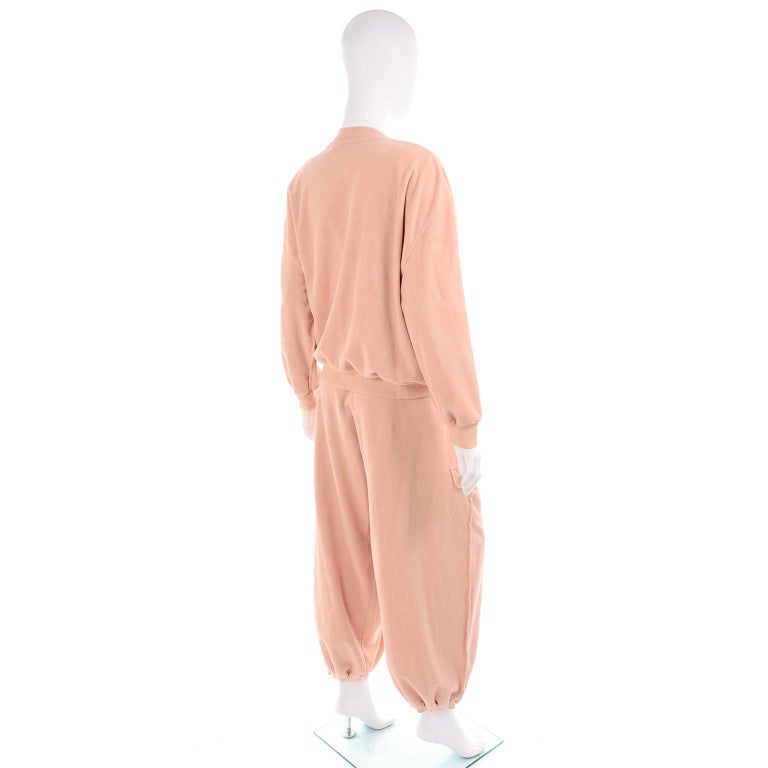 Sonia Rykiel Paris Vintage Peach Tracksuit Cozy Athleisure Outfit W Pants  and Top at 1stDibs | athleisure tracksuit, peach track suit