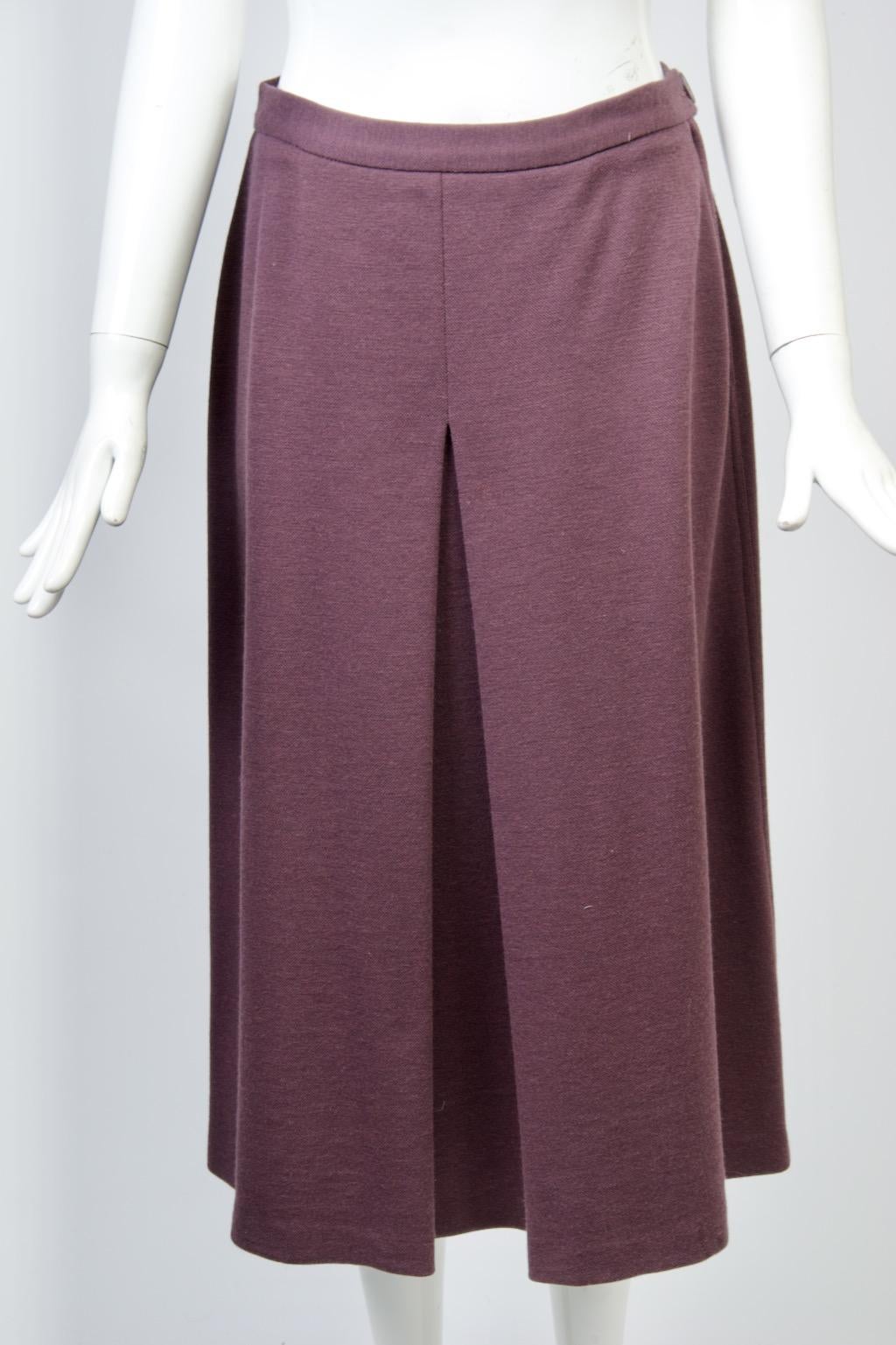 Sonia Rykiel Plum Knit Suit  For Sale 7