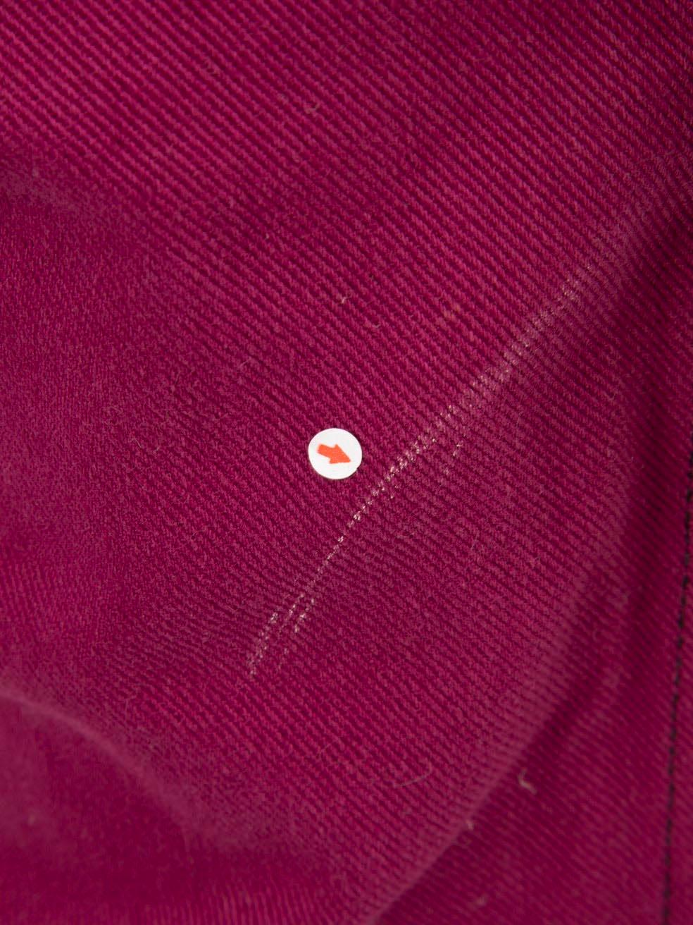 Jean droit à ourlet festonné violet Sonia Rykiel Taille S Excellent état - En vente à London, GB