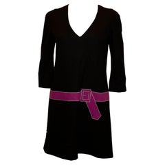 Sonia Rykiel  Robe droite avec ceinture fantaisie