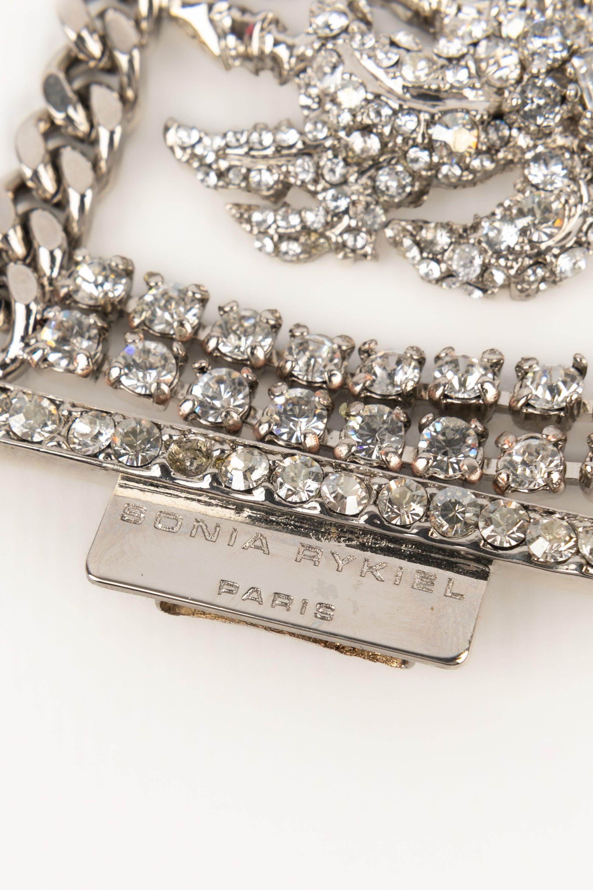 Sonia Rykiel Silvery Metal Bracelet For Sale 1
