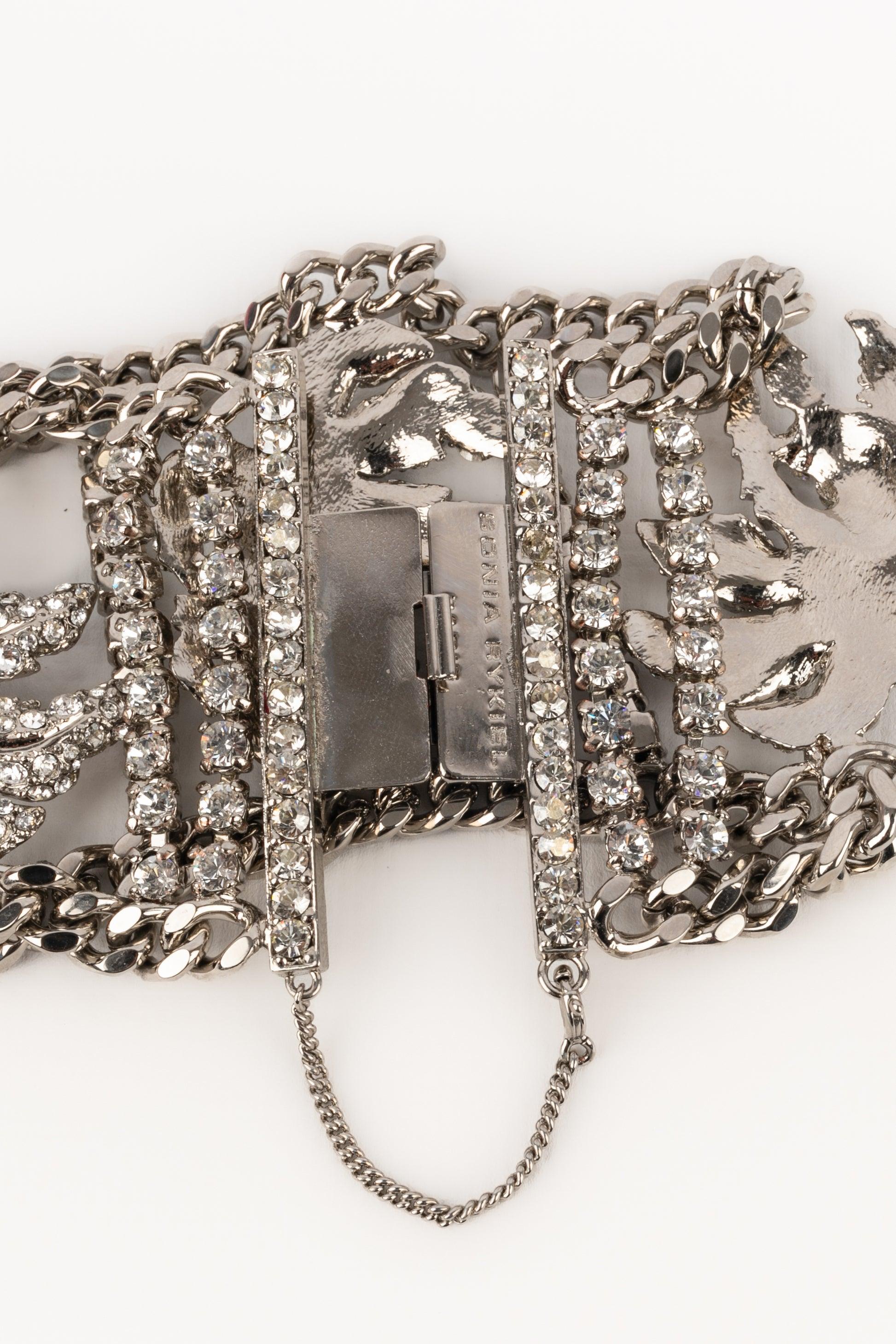 Sonia Rykiel Silvery Metal Bracelet For Sale 2