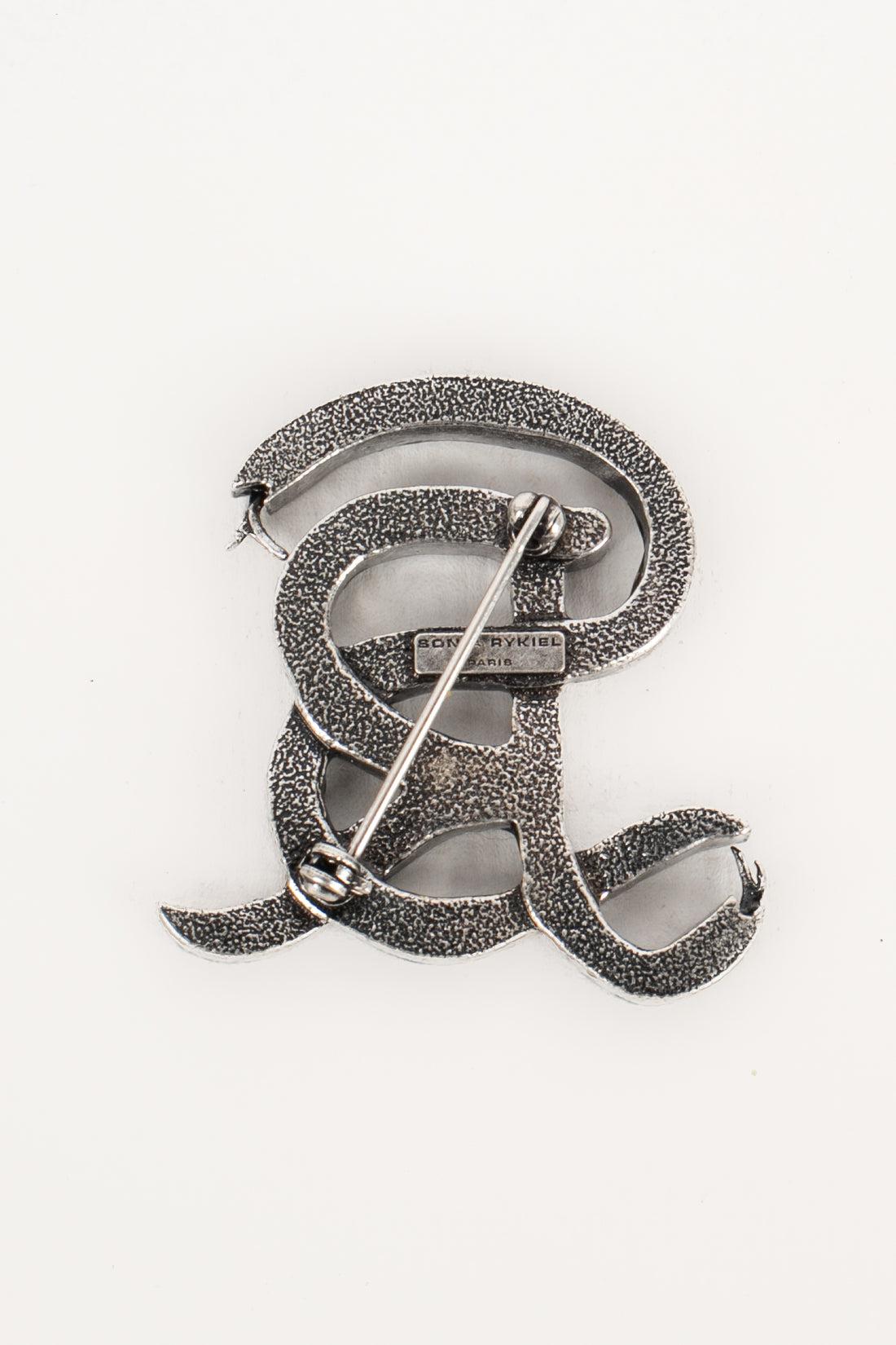 Women's Sonia Rykiel Silvery Metal Brooch For Sale