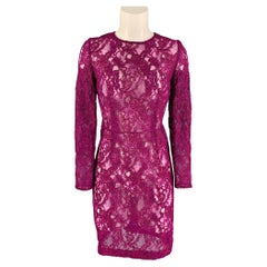 SONIA RYKIEL Size 2 Purple See Through Dress