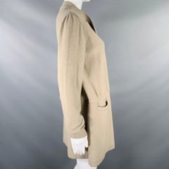 SONIA RYKIEL Size 4 Beige Taupe Belted Knit Cardigan