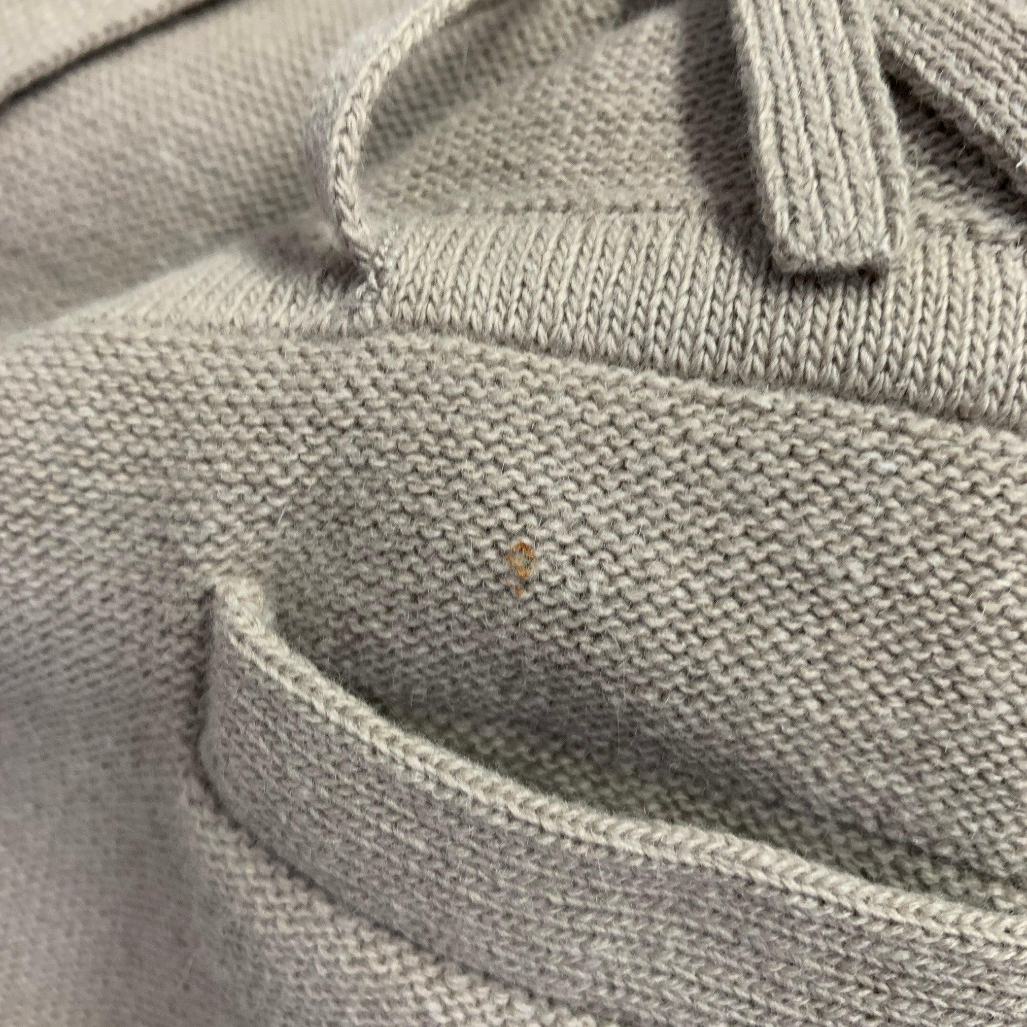SONIA RYKIEL Size 4 Beige Taupe Belted Knit Cardigan For Sale 2