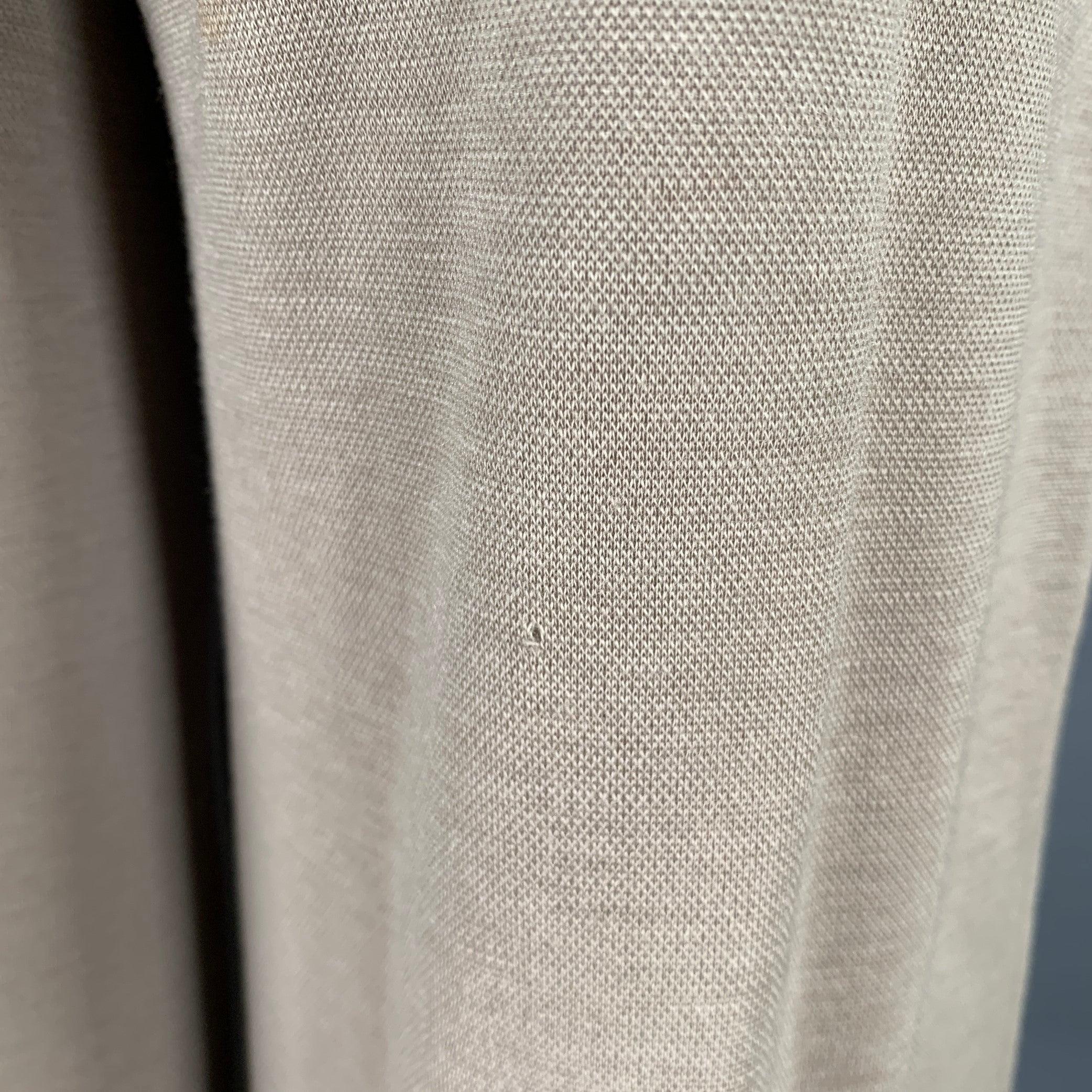 SONIA RYKIEL Taille S - Pantalon court casual en laine gris taupe Bon état - En vente à San Francisco, CA
