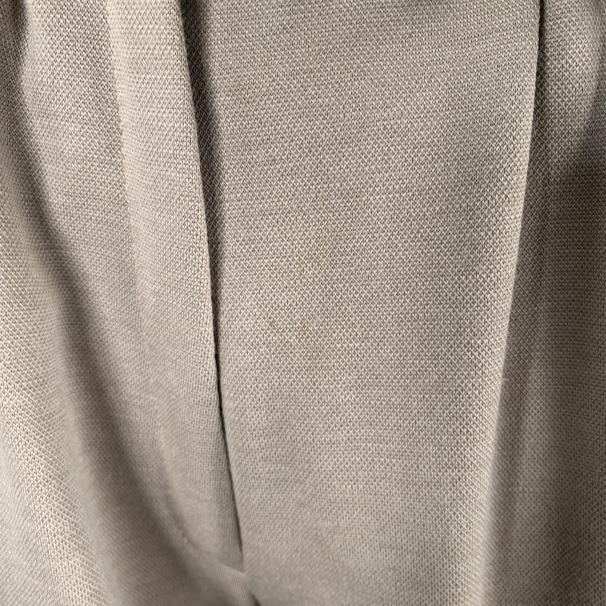 SONIA RYKIEL Größe S Grau Taupe Wolle Cropped Casual Hose Damen im Angebot