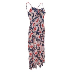 Sonia Rykiel SS-2002 Viscose Mix Flower Print Slip Dress