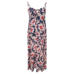 Sonia Rykiel SS-2002 Viscose Mix Flower Print Slip Dress