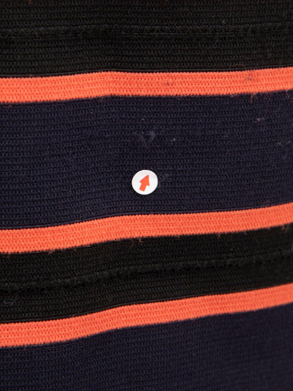 Sonia Rykiel Striped Elasticated Knee Length Skirt Size S In Good Condition For Sale In London, GB