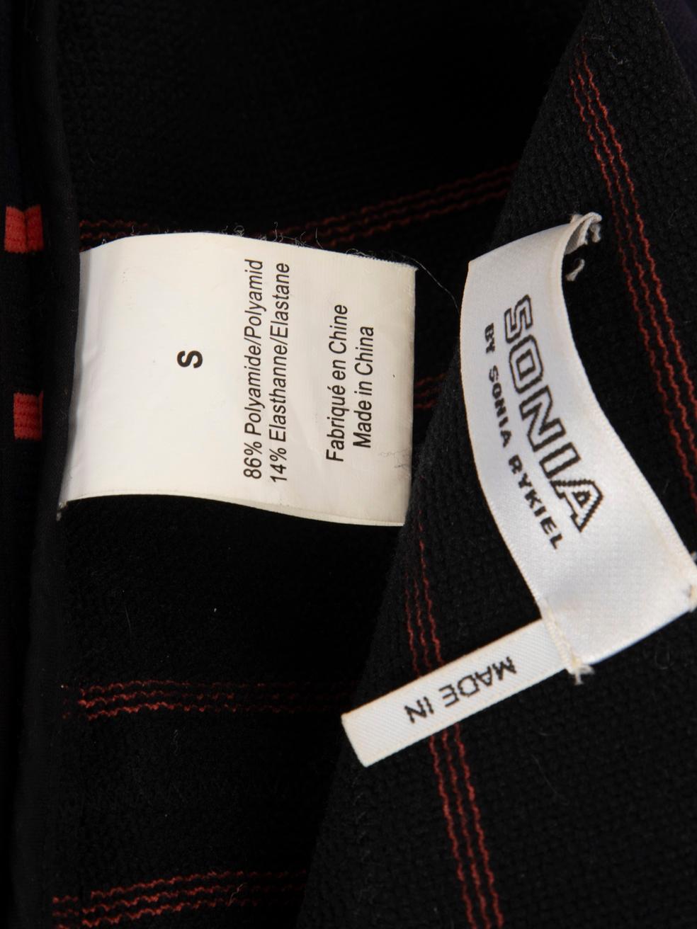 Sonia Rykiel Striped Elasticated Knee Length Skirt Size S For Sale 2