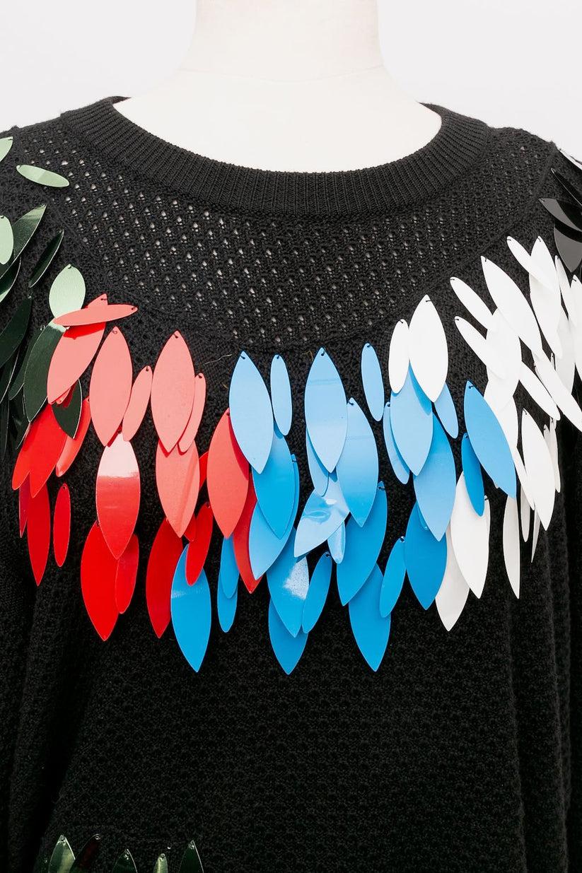 Sonia Rykiel Sweater Composed of Black Virgin Wool For Sale 1