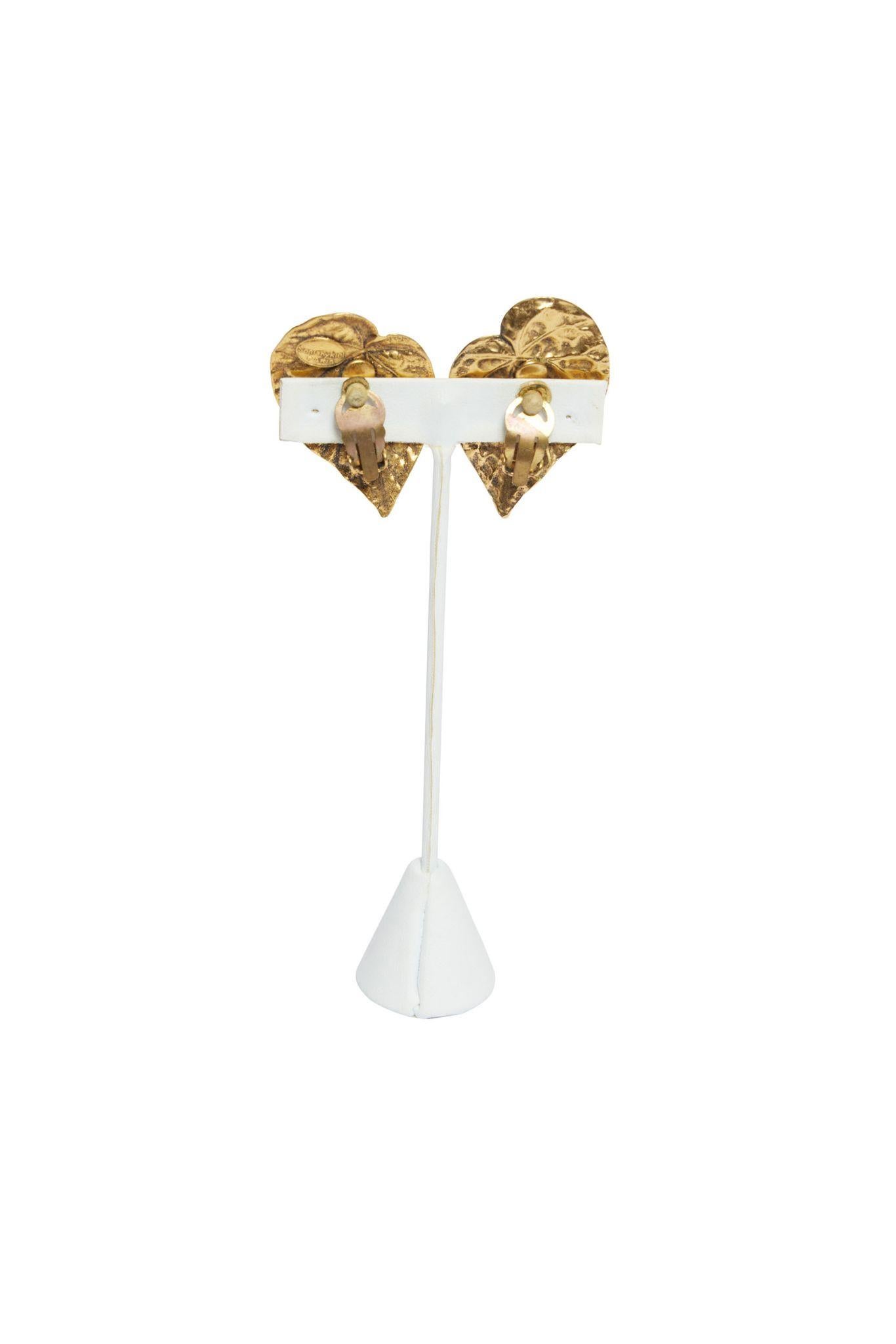 Pendientes Hoja Vintage Sonia Rykiel en Bueno estado para la venta en West Hollywood, CA