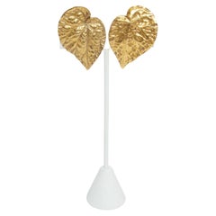 Sonia Rykiel Vintage Leaf Earrings