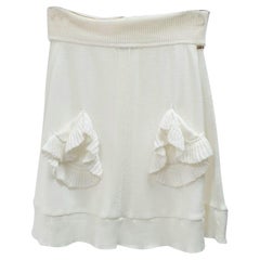 Sonia Rykiel Whight Knitted Mini Dress Sz.38