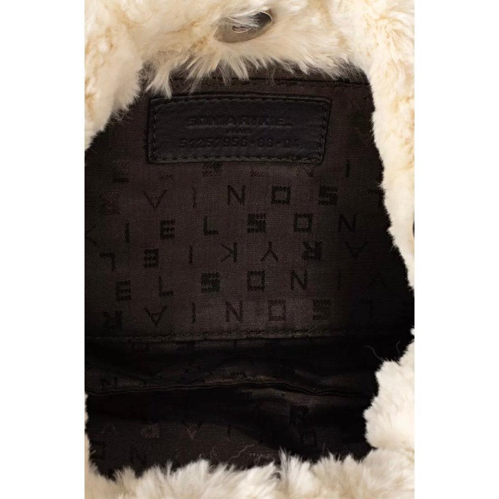 Sonia Rykiel Borsa a tracolla in pelliccia di coniglio bianca In condizioni buone in vendita a Krakow, PL