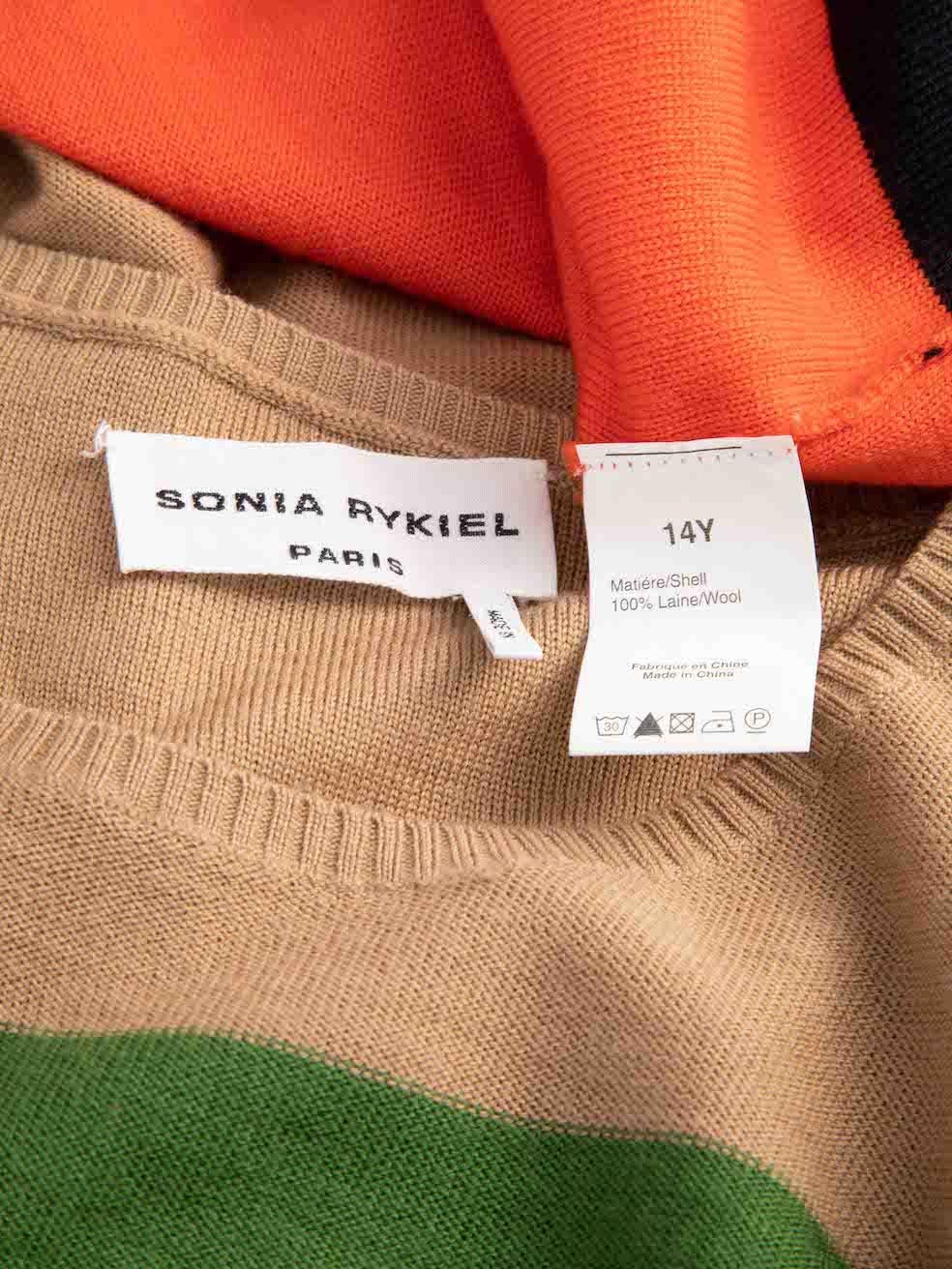 Sonia Rykiel Women's Colourblock Knitted Wool Sweater Dress 1