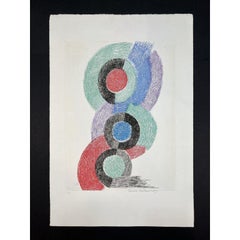 Sonia Terk Delaunay - Rythmes Colores - Hand-Signed Etching, 1967
