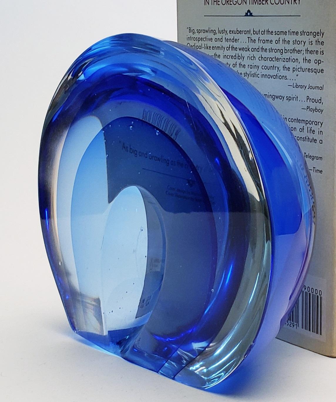 American Sonic Bookends - Handmade Contemporary Glass Bookends - Customizable For Sale