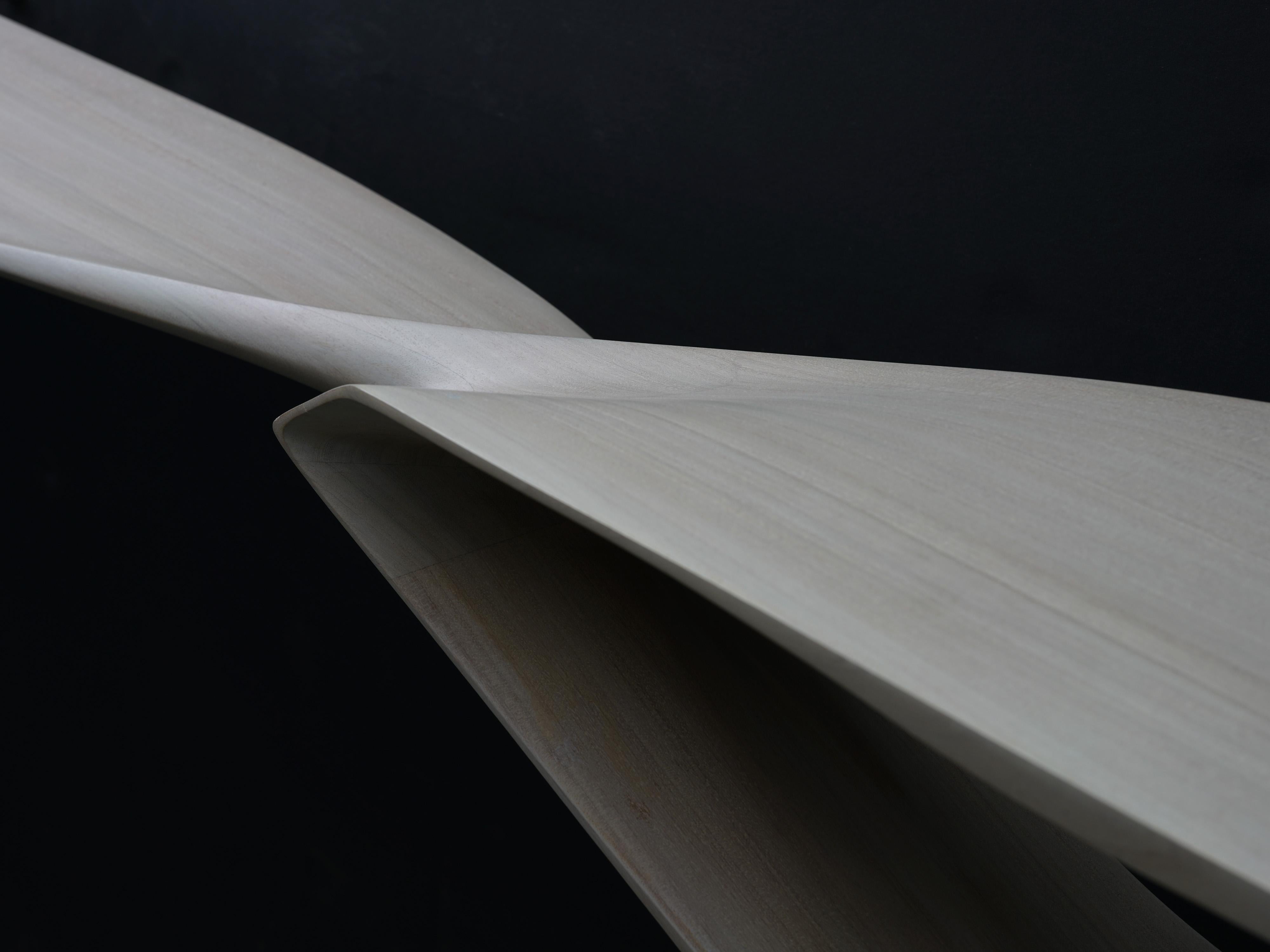 Surfer - Modern, Organic Sculptural, Sapele Wood Shelf - available in 5 tones For Sale 2