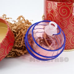 Sonja Blomdahl Nordstrom Weihnachtsschmuck-Kunstglas-Blumenkugel, Spiral