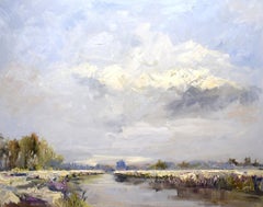 First snow - 21st Century Contemporary impressionist landscape