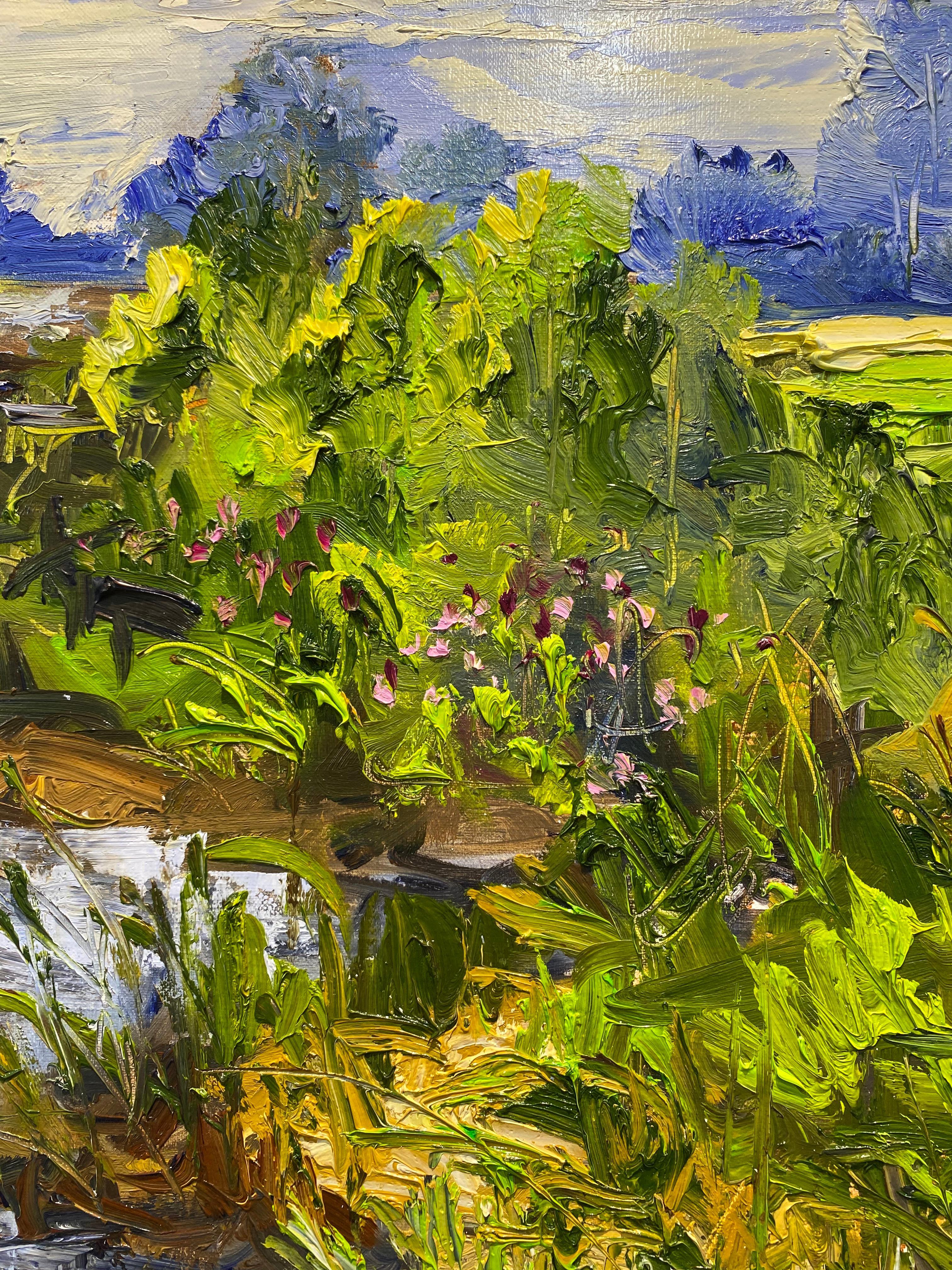 Greene & Greene - Peinture impressionniste contemporaine du 21e siècle représentant un paysage en vente 2