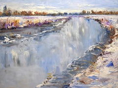 Ice Ice baby - 21. Jahrhundert Zeitgenössische impressionistische Landschaftsmalerei