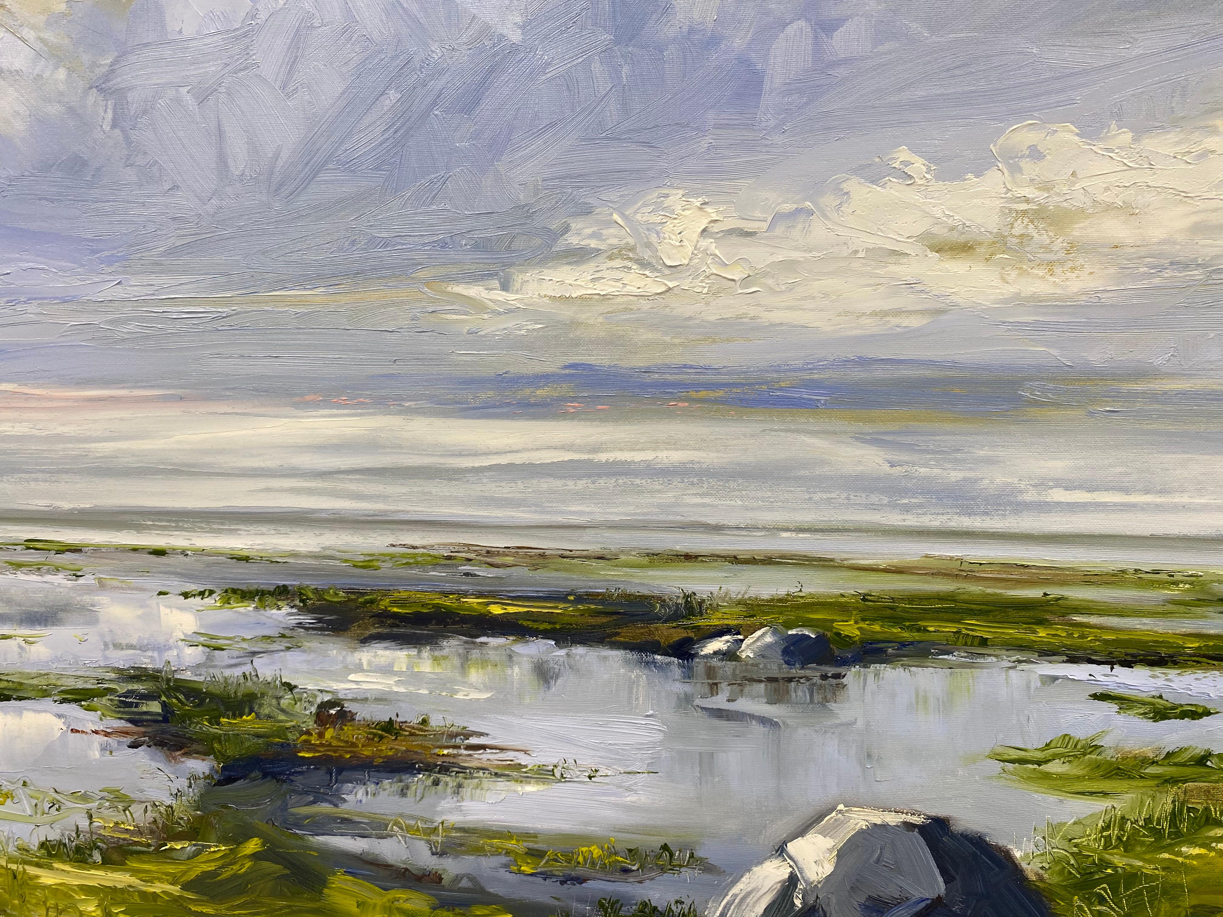 Sonja Brussen
Love you more
80 x 100 cm
Not framed (shipped in tube)

When the painting begins, Sonja disappears...

This is how artist Sonja Brussen describes her way of working.

From the moment she has chosen the location and subject, set up her