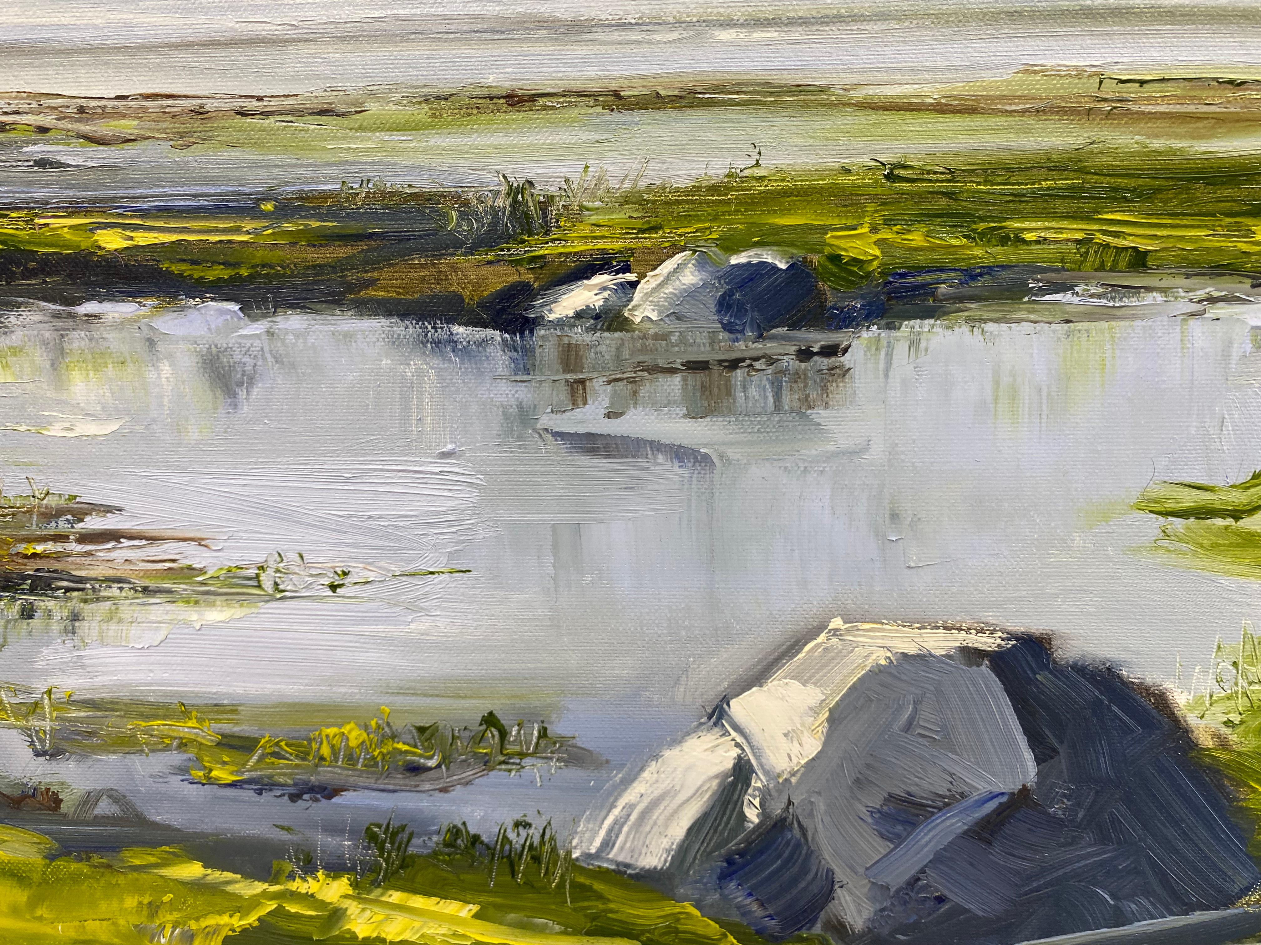 Love you more - 21st Century Contemporary impressionist Painting of a landscape For Sale 5